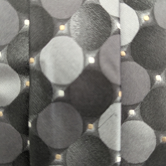Elegant Black/Gray/White/Silver Men's Ties - Picture 5 of 11